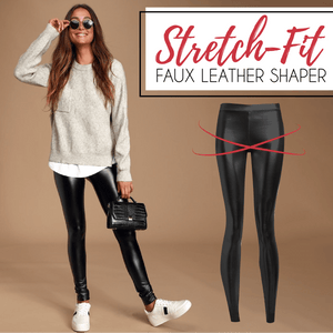 Stretch-Fit Faux Leather Shaper -50% Off Today